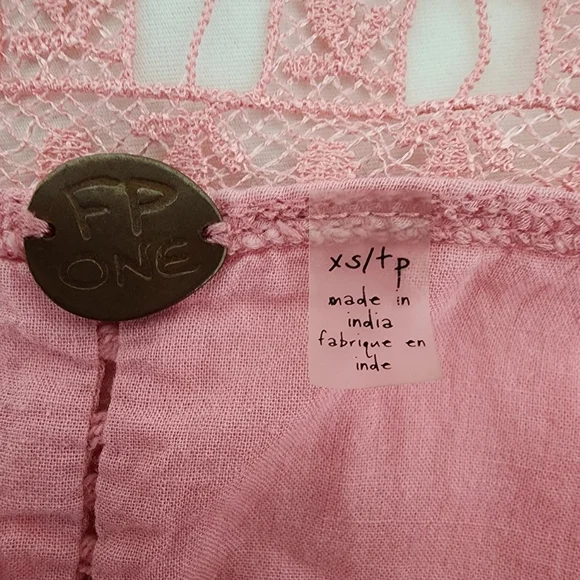 Free People Verona Pink Boho Dress Size XS - Picture 13 of 13